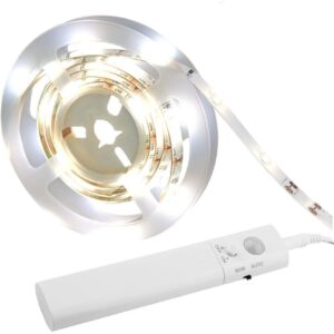 Striscia LED da 1m con Sensore di Movimento per la Camera o la Cucina TECHLY