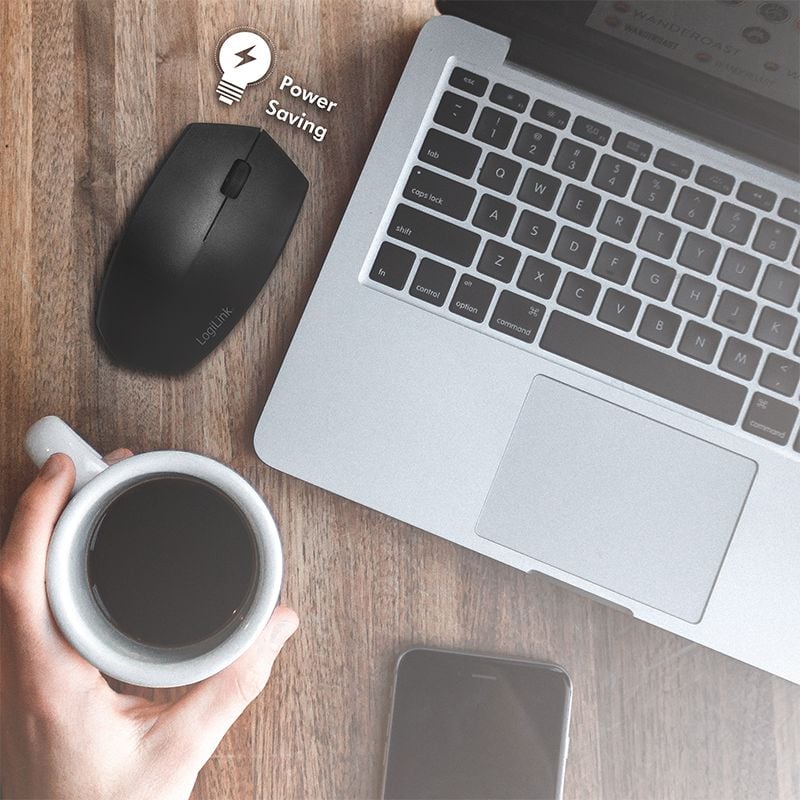 Mouse Bluetooth v4.2 Wireless 2.4GHz Dual-Mode 1200 dpi Nero LOGILINK - immagine 7