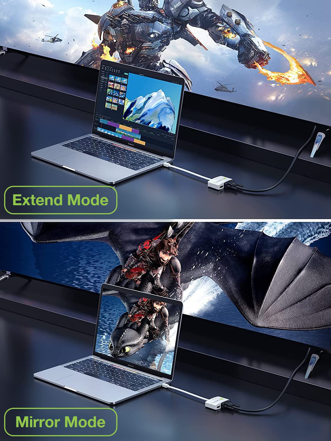 Adattatore Mini DisplayPort ad HDMI/VGA TECHLY - immagine 7