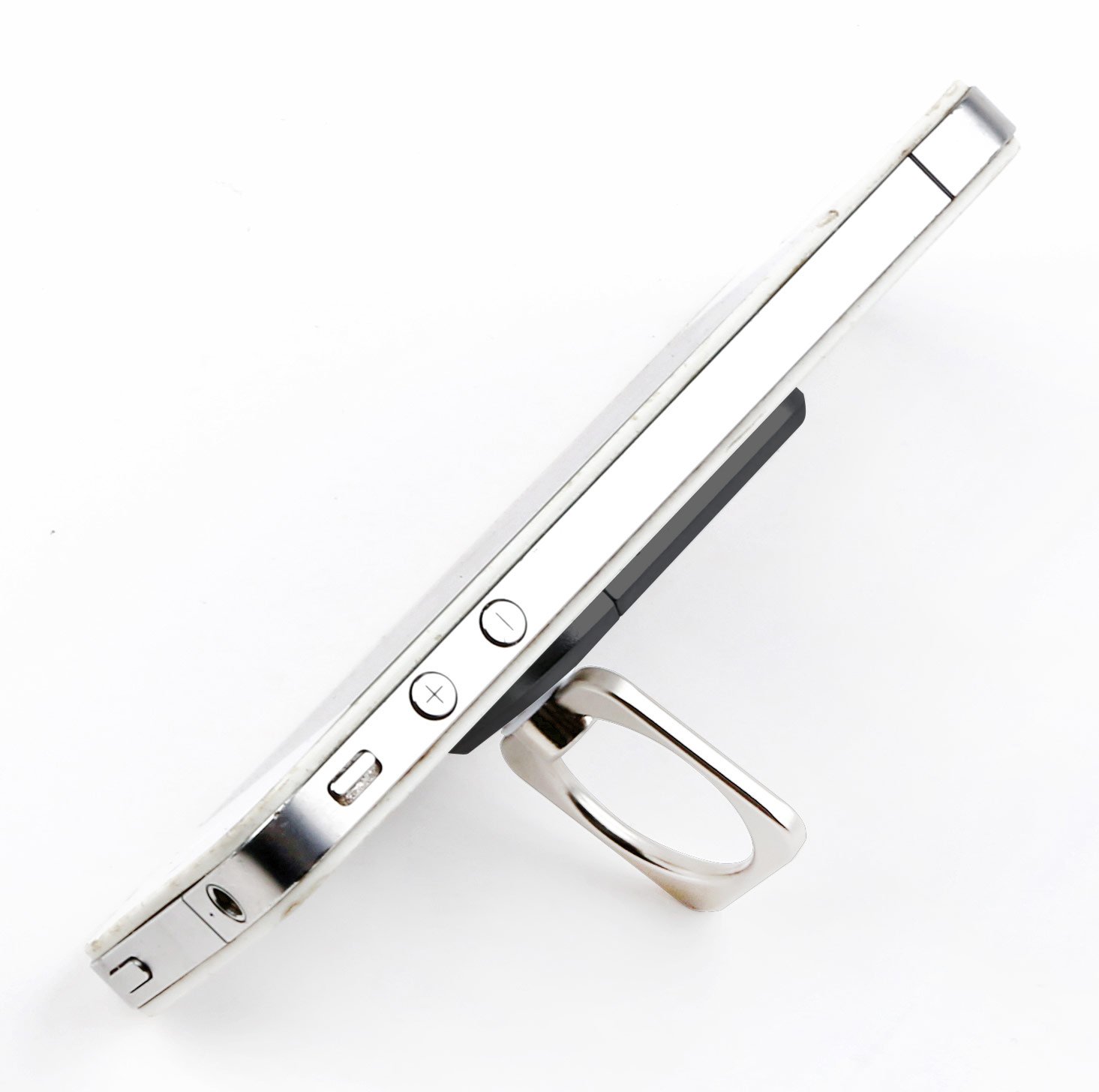 Anello e Supporto per Smartphone Nero TECHLY - immagine 4