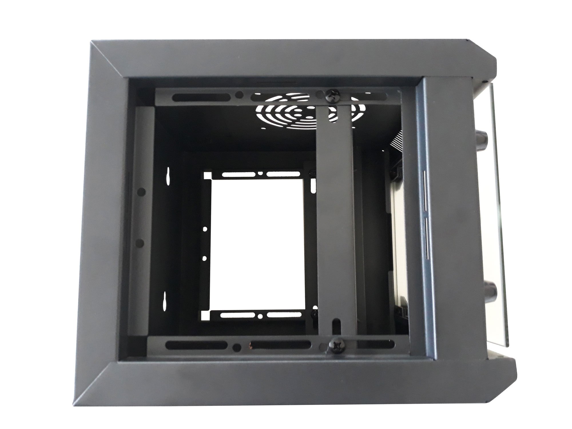 Armadio Rack 10'' a Muro 4 Unit&agrave; Pannelli Asportabili Nero TECHLY PROFESSIONAL - immagine 7