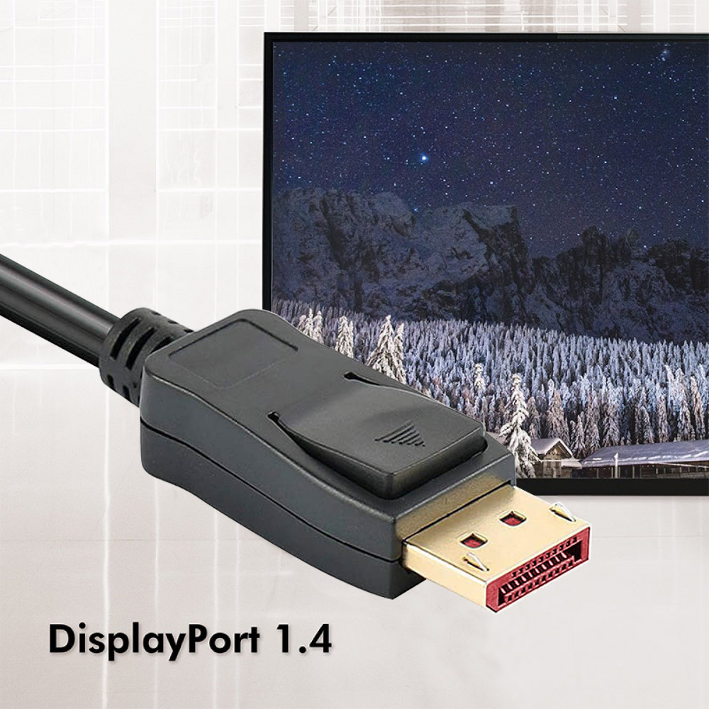 Cavo Audio/Video DisplayPort 8K M/M 5 m Nero TECHLY - immagine 6