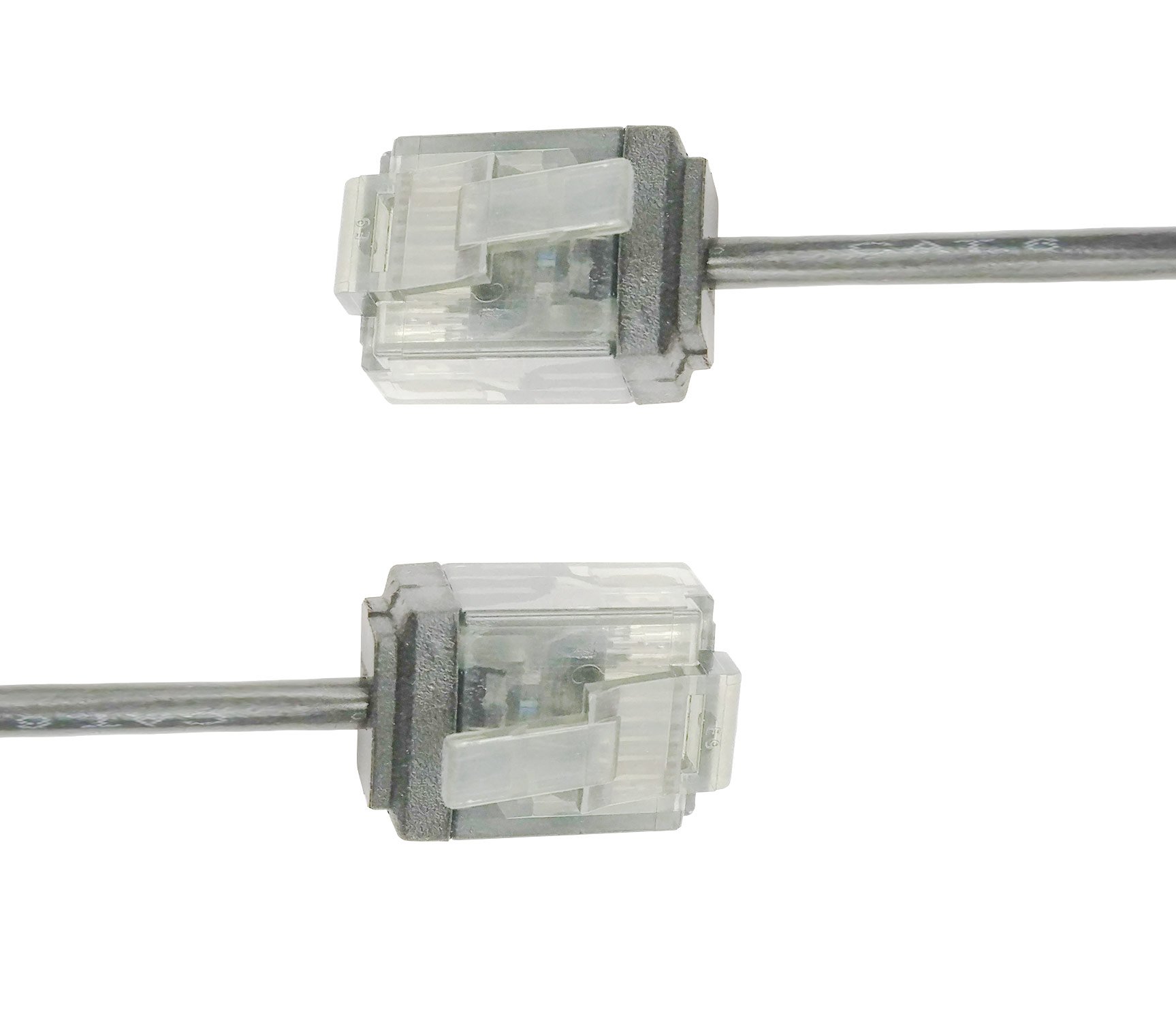 Cavo di rete Patch in Rame Ultra Slim Cat.6 Grigio UTP 0,5 m TECHLY PROFESSIONAL - immagine 3