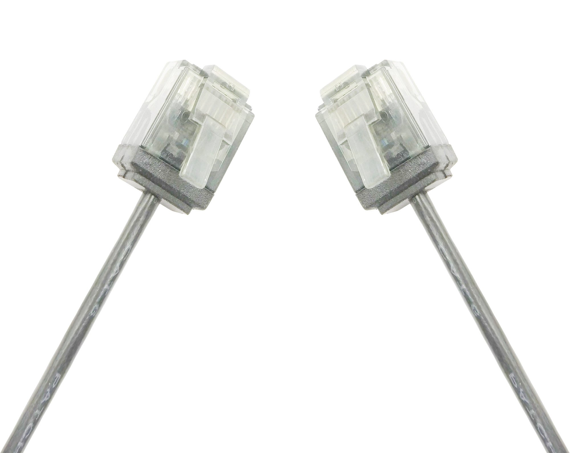 Cavo di rete Patch in Rame Ultra Slim Cat.6 Grigio UTP 3 m TECHLY PROFESSIONAL - immagine 2