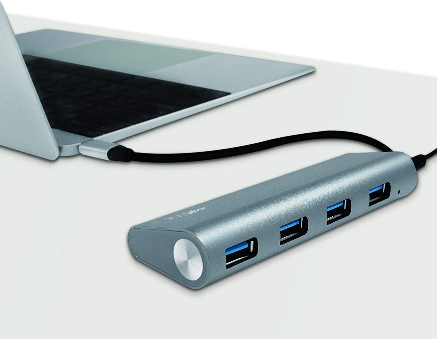 Hub USB-C™ SuperSpeed 4 Porte Alluminio Silver LOGILINK - immagine 7