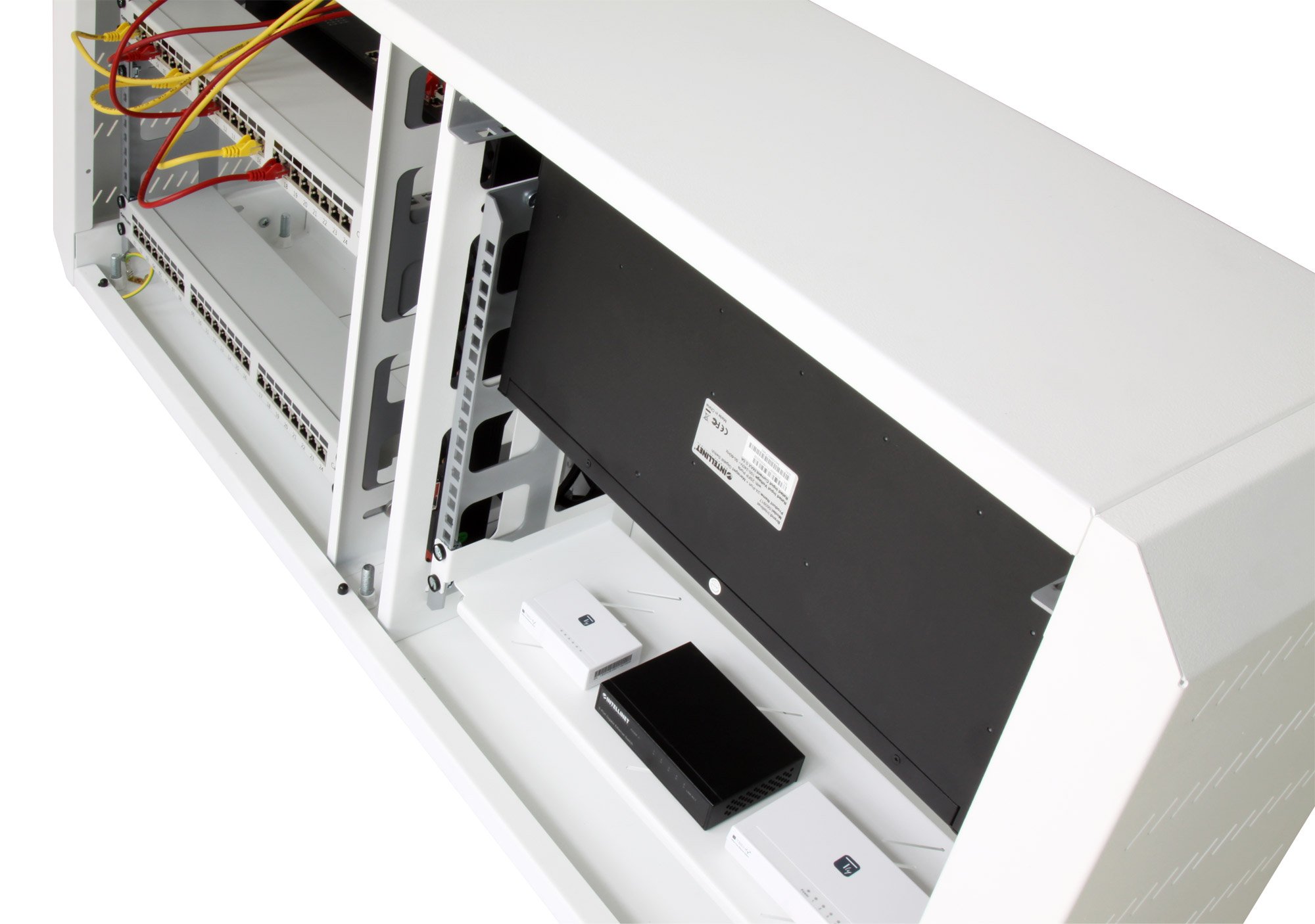 Armadio rack 19'' Ghost con porta grigliata Bianco TECHLY PROFESSIONAL - immagine 6