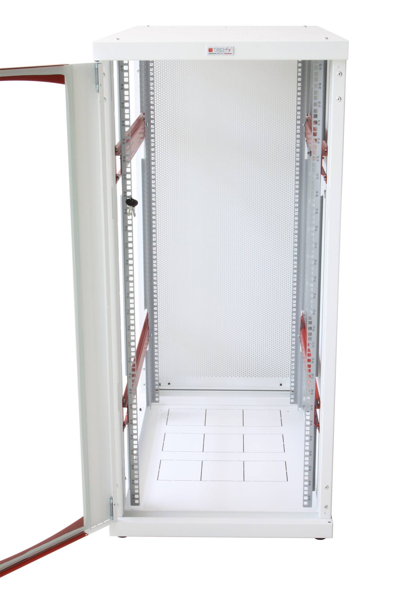 Armadio Server Rack 19'' 600x1000 42 Unita' Bianco serie IdealNET TECHLY PROFESSIONAL - immagine 7