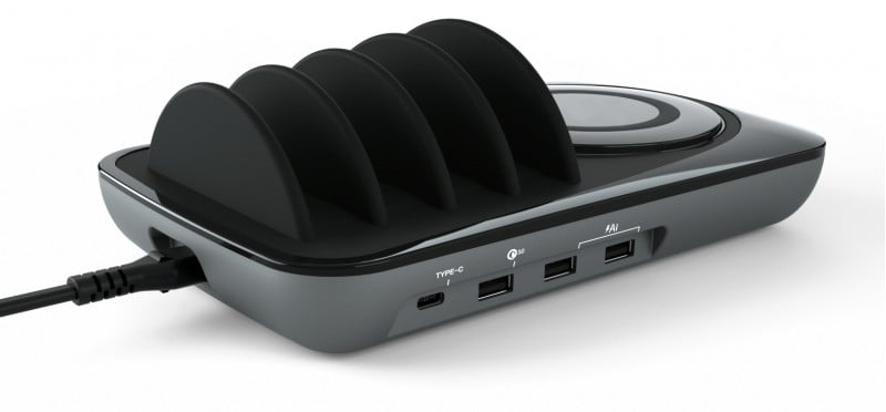 Docking Station USB 5 posti con Caricabatterie Wireless Removibile FONTASTIC - immagine 6