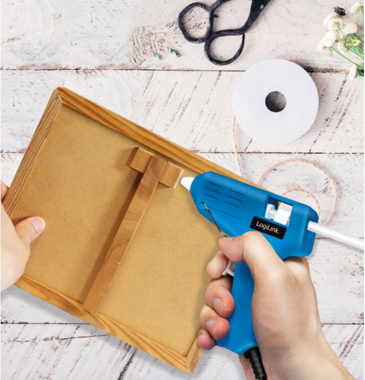 Mini pistola per Colla a Caldo, 10W, blu LOGILINK - immagine 7
