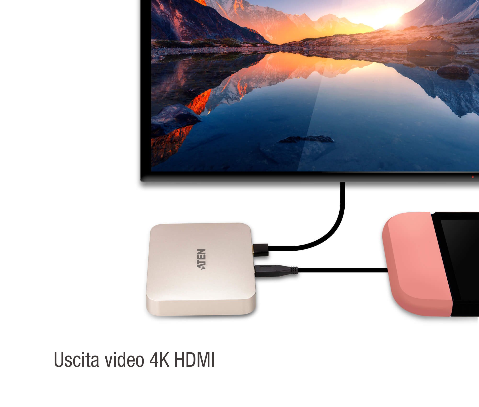 Mini dock ultra USB-C 4K con pass-through dell'alimentazione, UH3235 ATEN - immagine 7