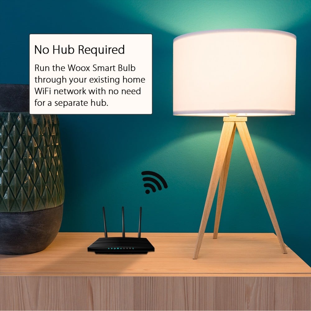 Lampadina LED B22 Smart Controllo Vocale Alexa, R4554 Classe F WOOX - immagine 7