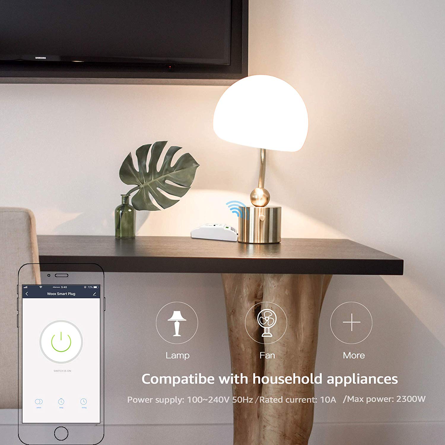 Interruttore Switch Smart Home 10A WiFi Universale, R4967 WOOX - immagine 7