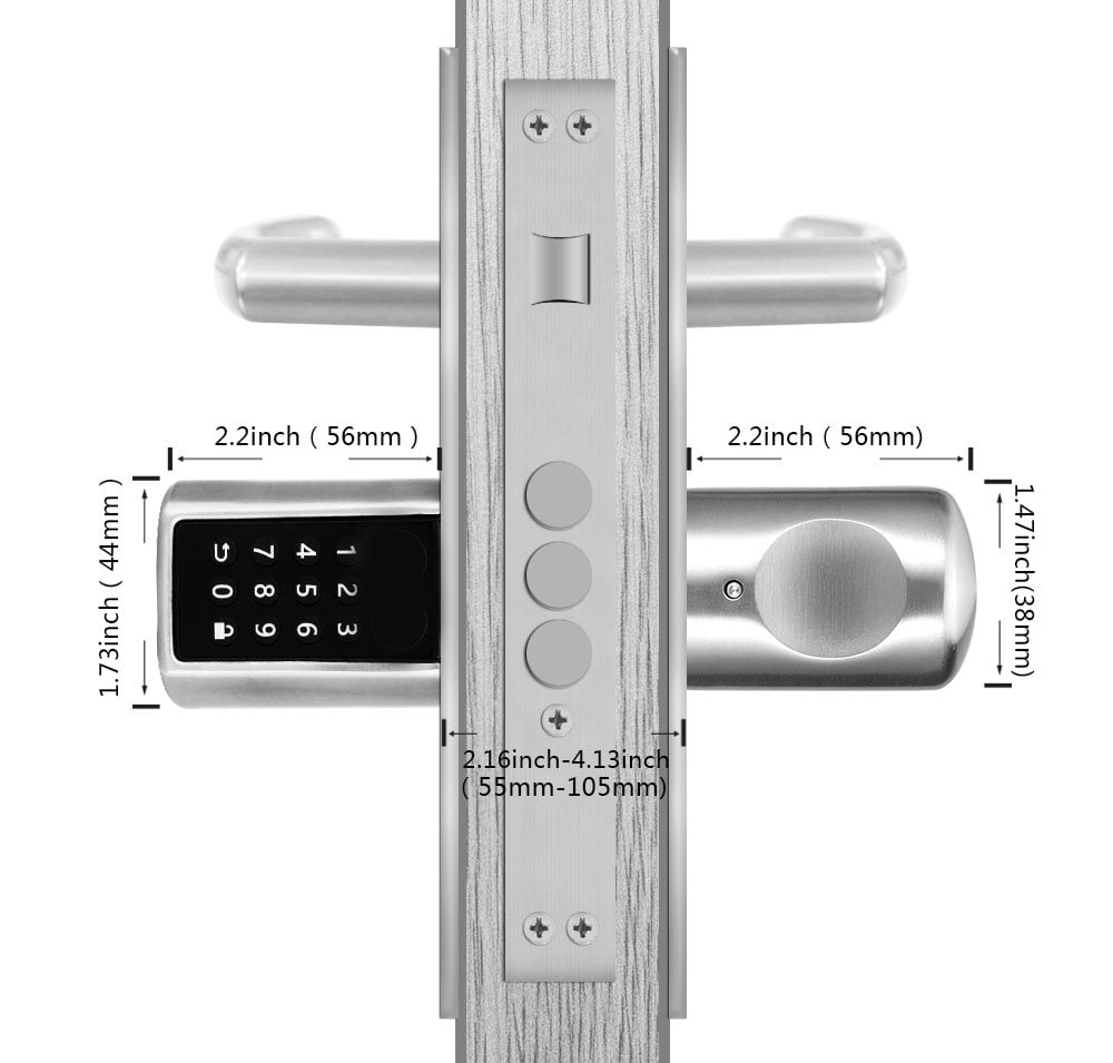 Serratura Smart con Tre Possibilità di Sblocco, R7056 Zigbee WOOX - immagine 7