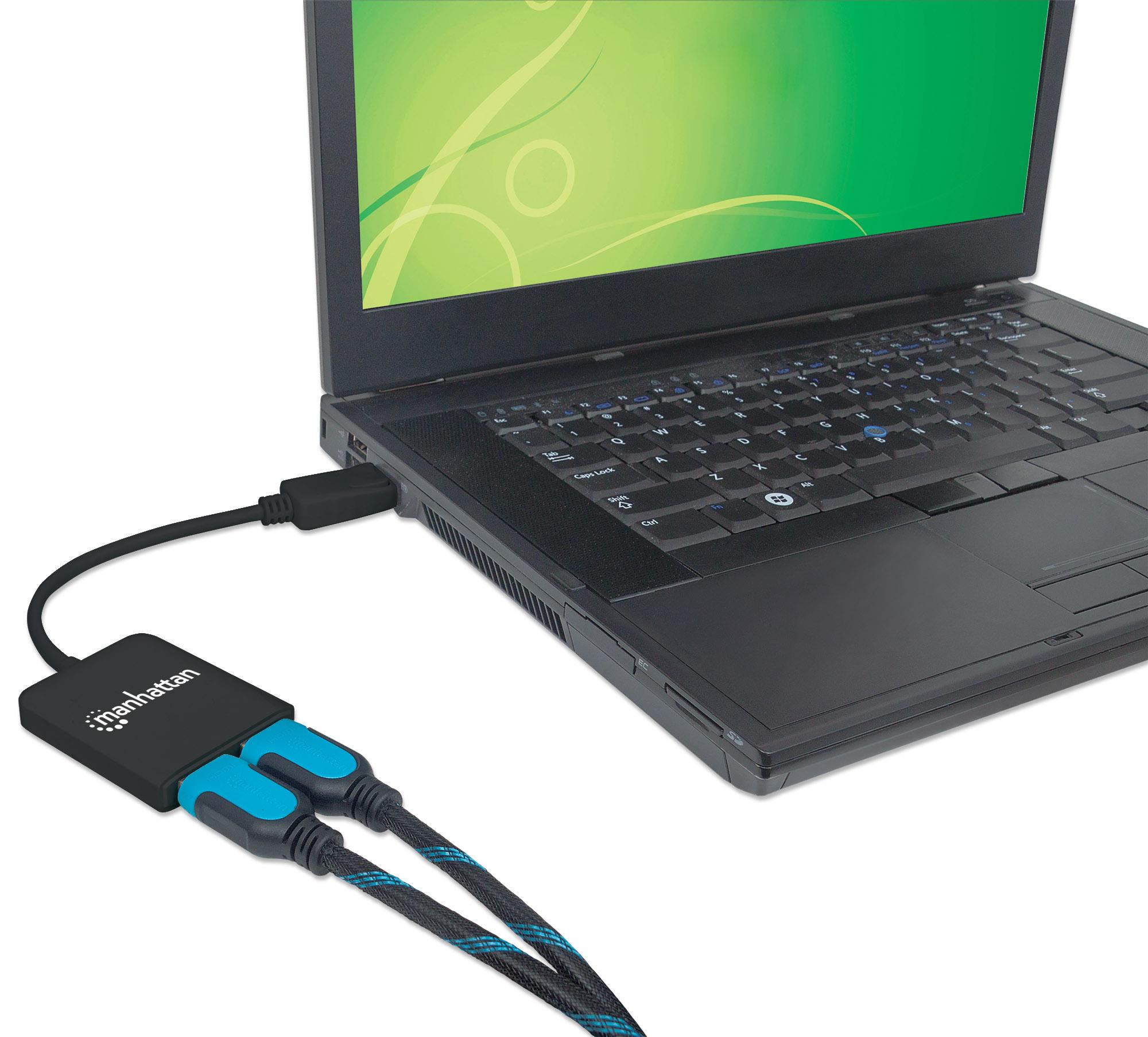 Splitter Hub DisplayPort a 2 porte HDMI con MST MANHATTAN - immagine 7