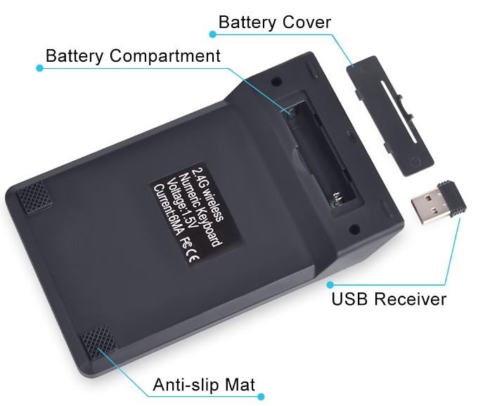 Tastierino Numerico Wireless 18 Tasti MANHATTAN - immagine 7