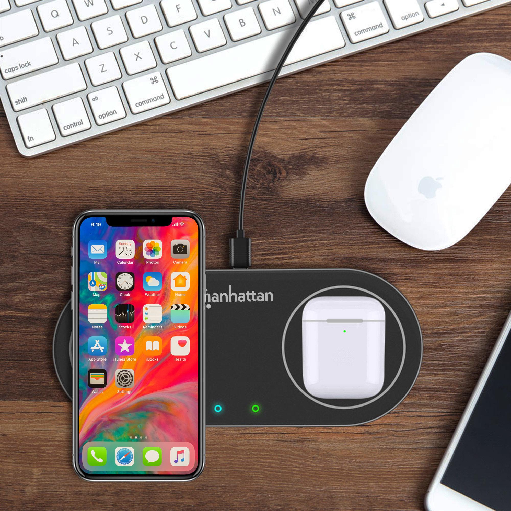 Doppia Stazione di Ricarica Wireless 30W MANHATTAN - immagine 7