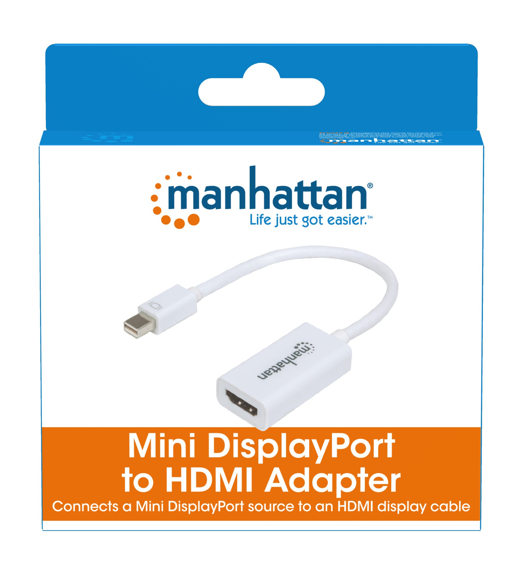 Adattatore Mini DisplayPort a HDMI Passivo Bianco MANHATTAN - immagine 7