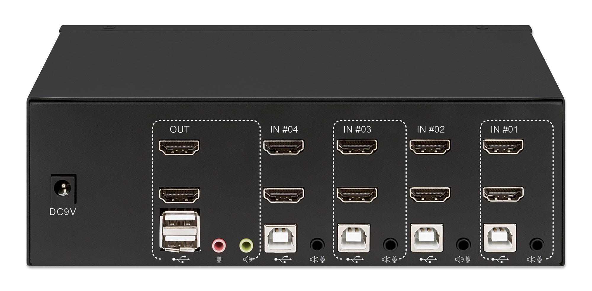 Switch KVM HDMI 4 porte Doppio monitor MANHATTAN - immagine 7