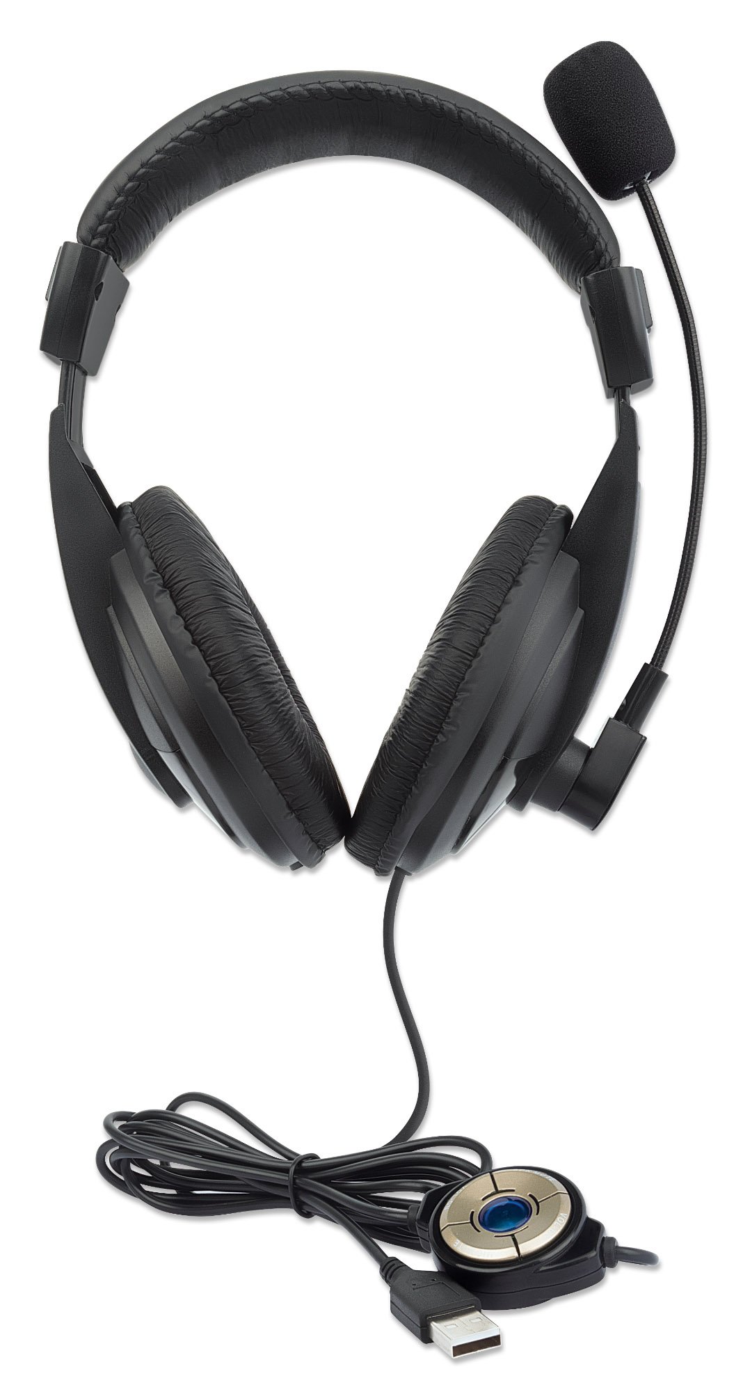 Cuffia stereo USB con Microfono Flessibile MANHATTAN - immagine 7