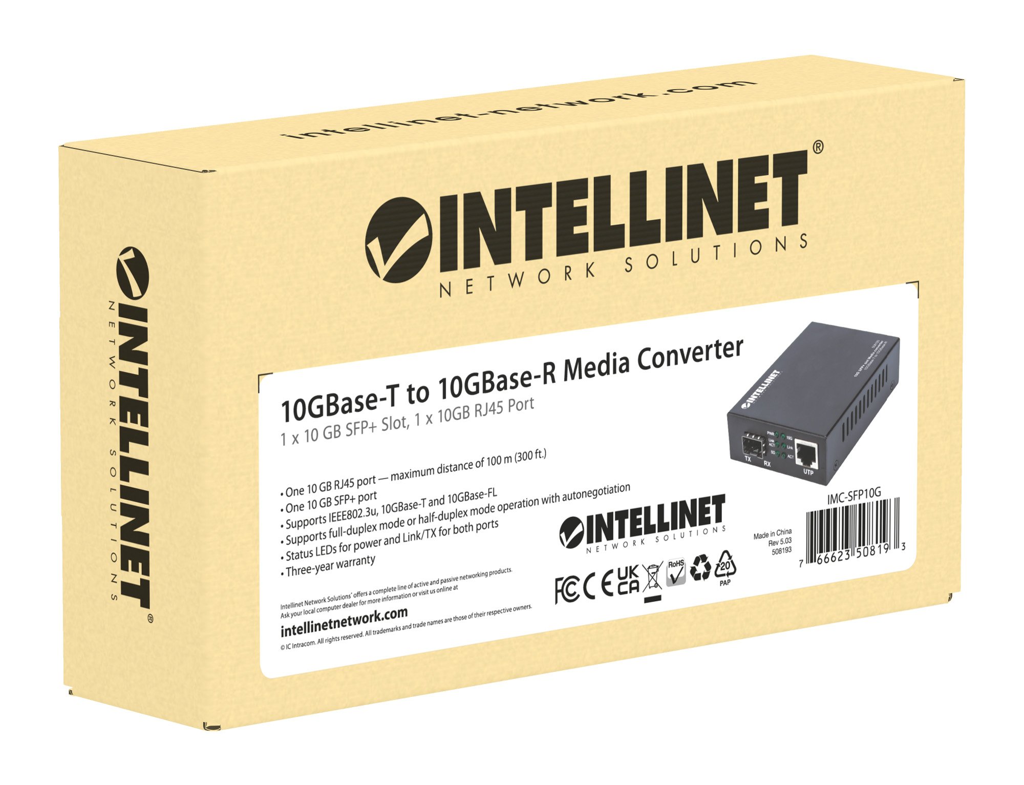 Media Converter 10GBase-T a 10GBase-R INTELLINET - immagine 7