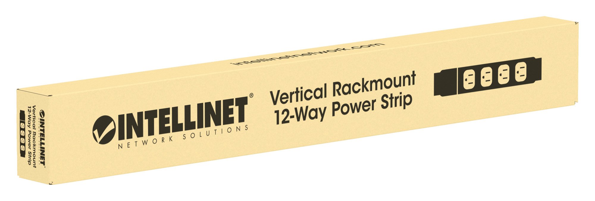 Multipresa Verticale per Rack 12 Posti Spina Schuko Angolata INTELLINET - immagine 7