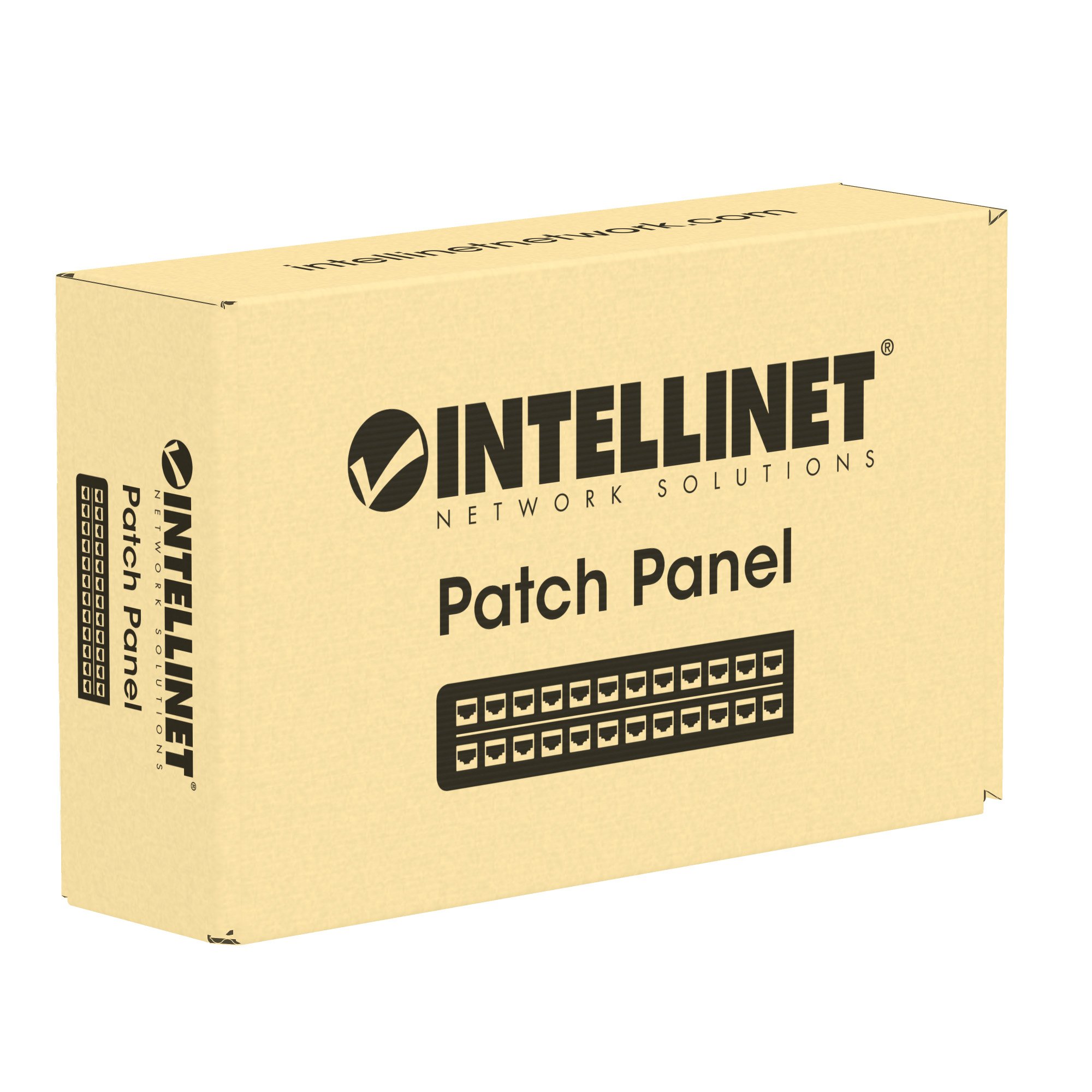 Pannello Patch 12 Posti Cat6a Schermato da Scrivania Nero INTELLINET - immagine 7