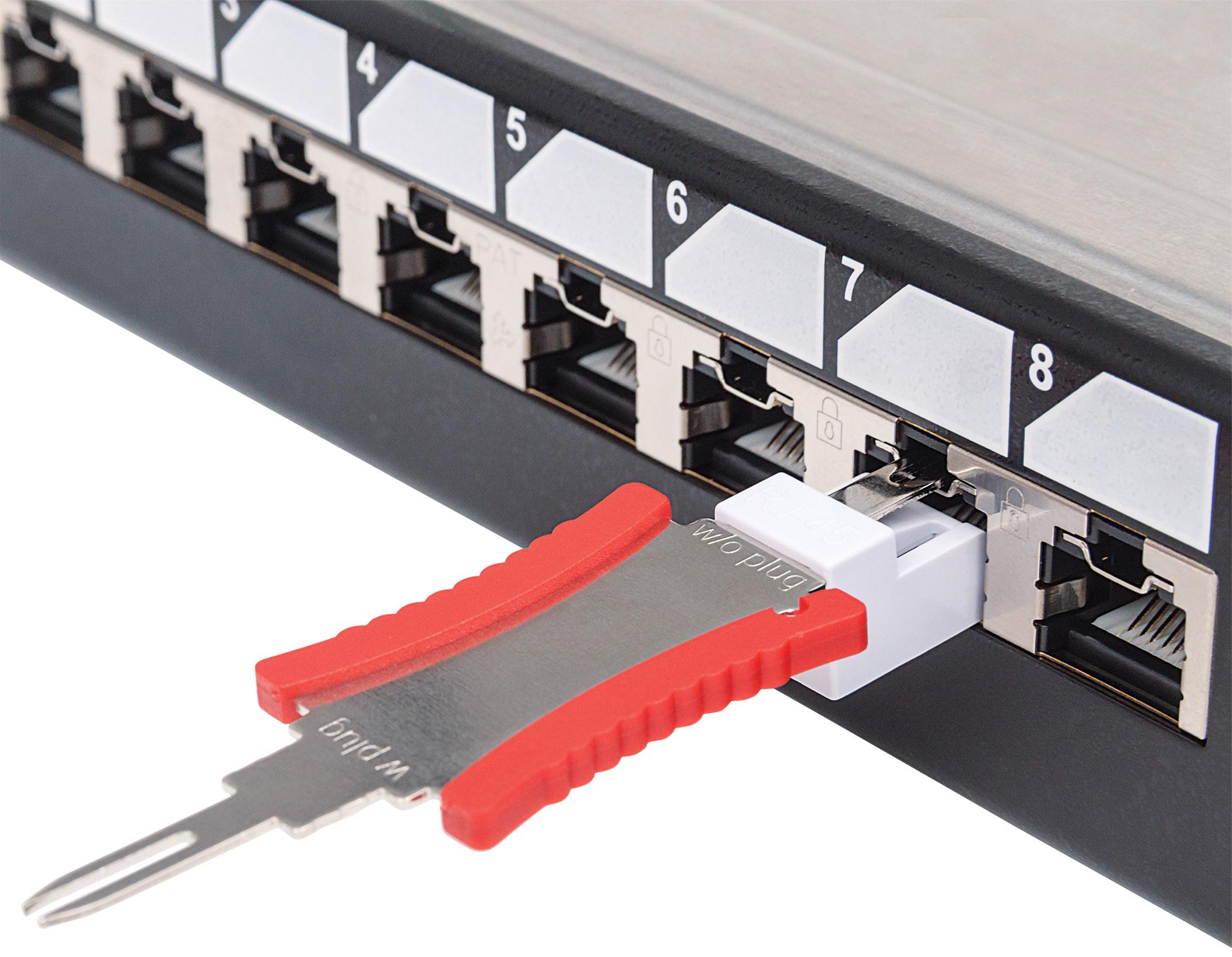 Pannello Patch 24 Posti 19'' Cat.6 S/FTP con Bloccaggio INTELLINET - immagine 7