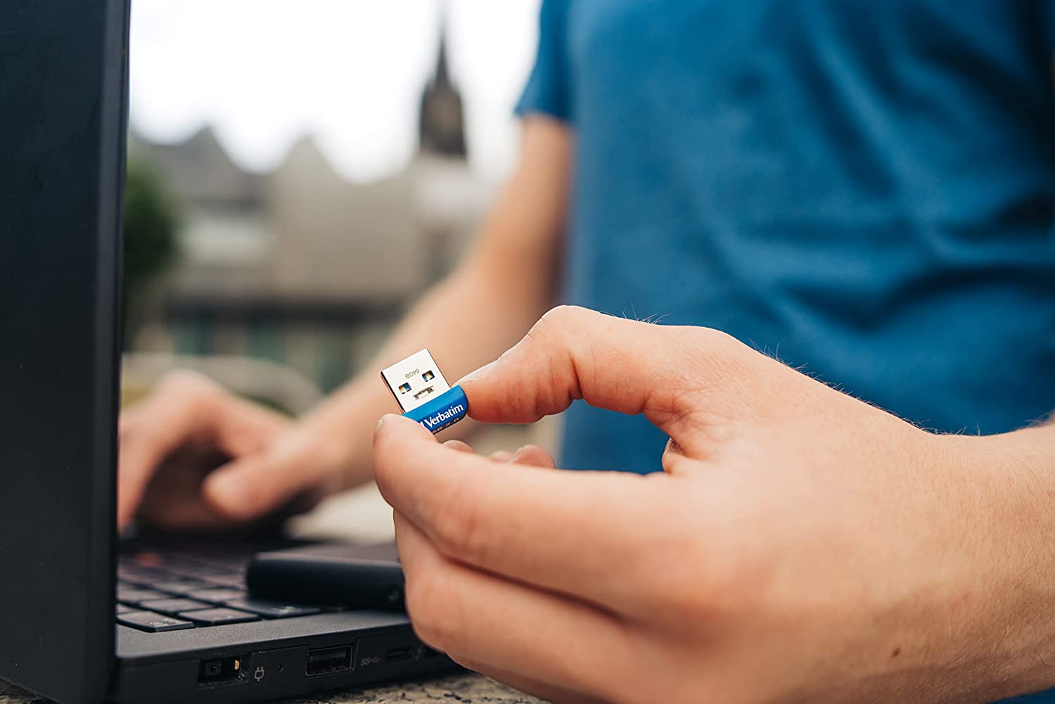 NANO Memoria USB 3.2 64GB Blu VERBATIM - immagine 7