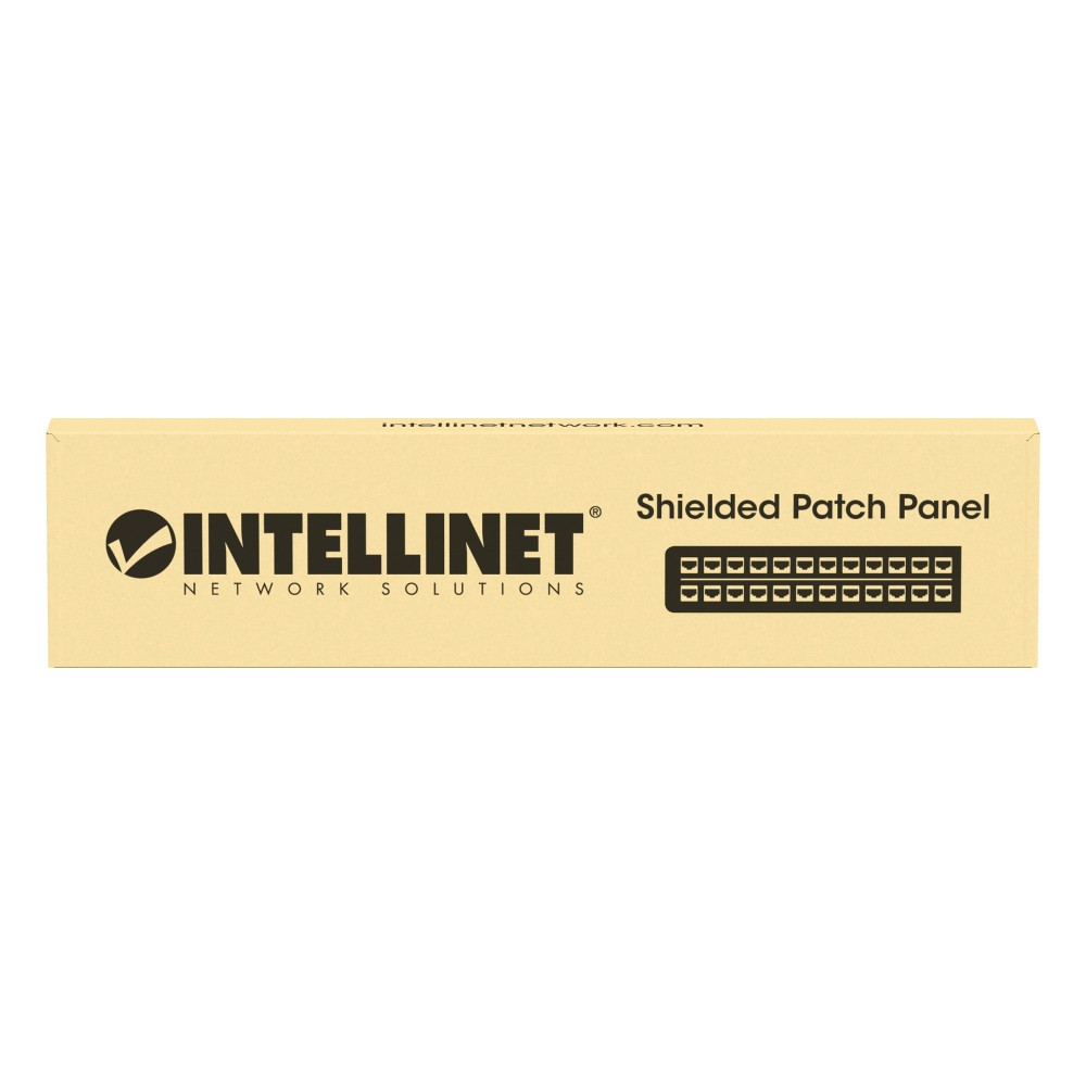 Pannello Patch 24 posti 19'' 0.5U Cat6 FTP Nero INTELLINET - immagine 7