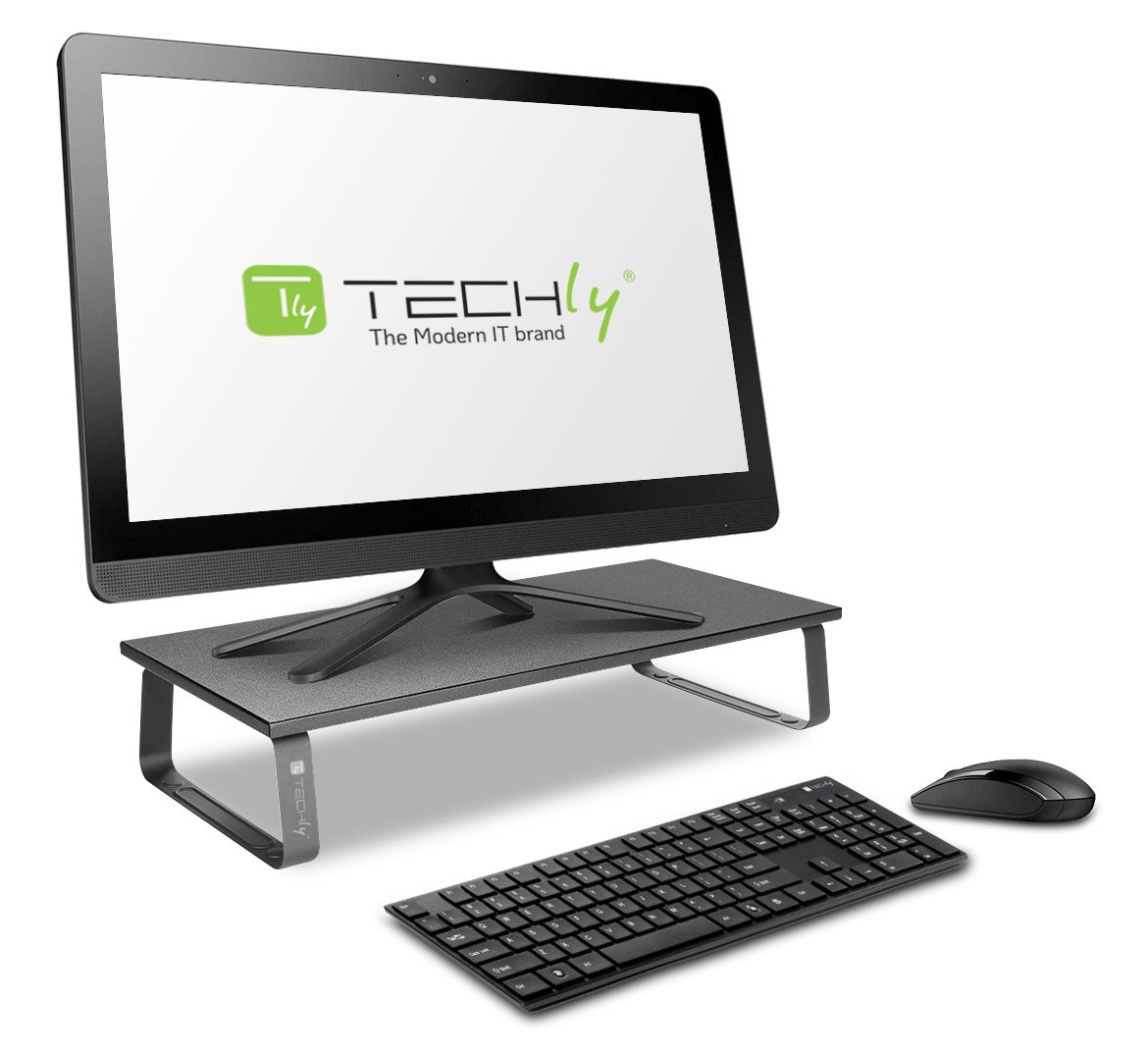 Stand Supporto di Rialzo per Monitor Laptop da Scrivania TECHLY - immagine 7