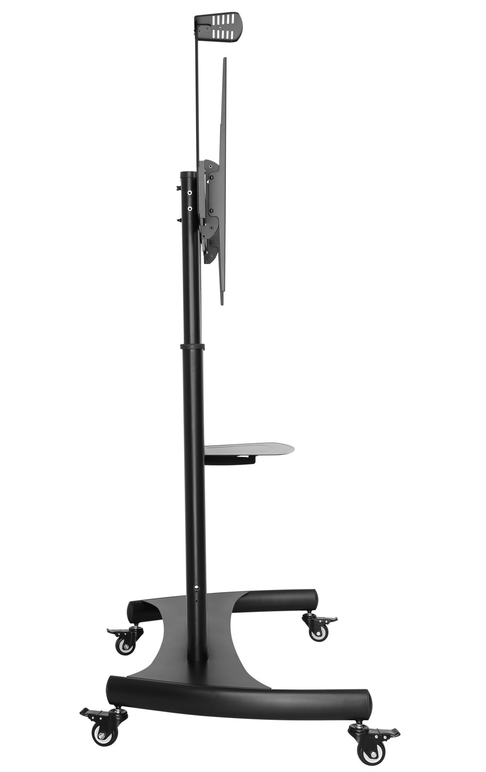 Supporto a pavimento per TV con regolazione manuale altezza, in acciaio, per TV da 60'' a 100'' TECHLY - immagine 6