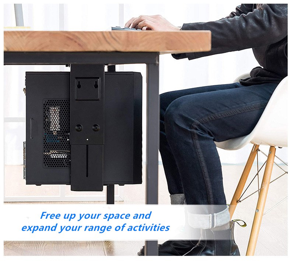 Supporto PC Sotto Scrivania / Parete Regolabile TECHLY - immagine 7