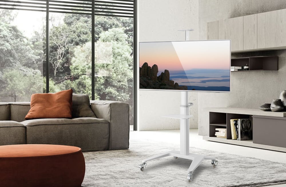 Supporto da Pavimento per TV da 37'' a 70'' Bianco TECHLY - immagine 7