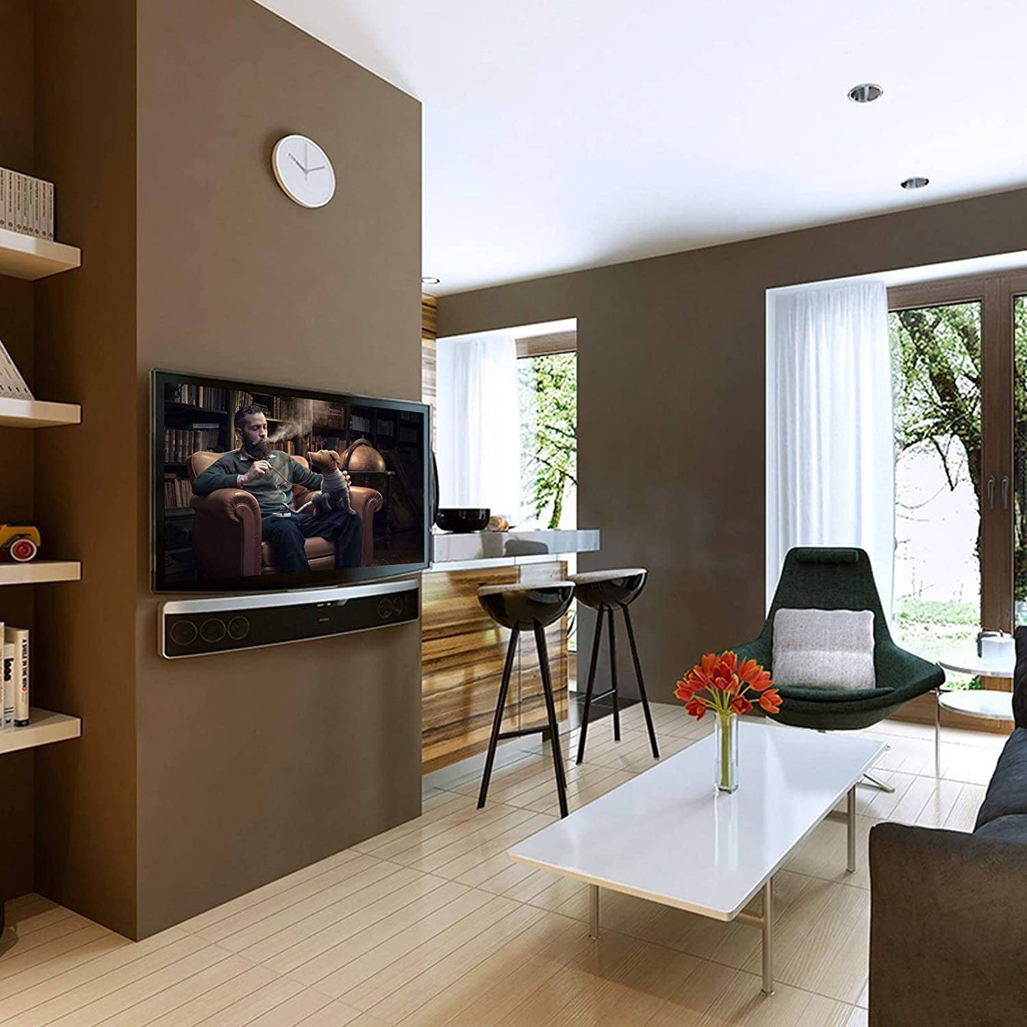 Supporto per Soundbar Sopra o Sotto TV 32-70'' TECHLY NP - immagine 7