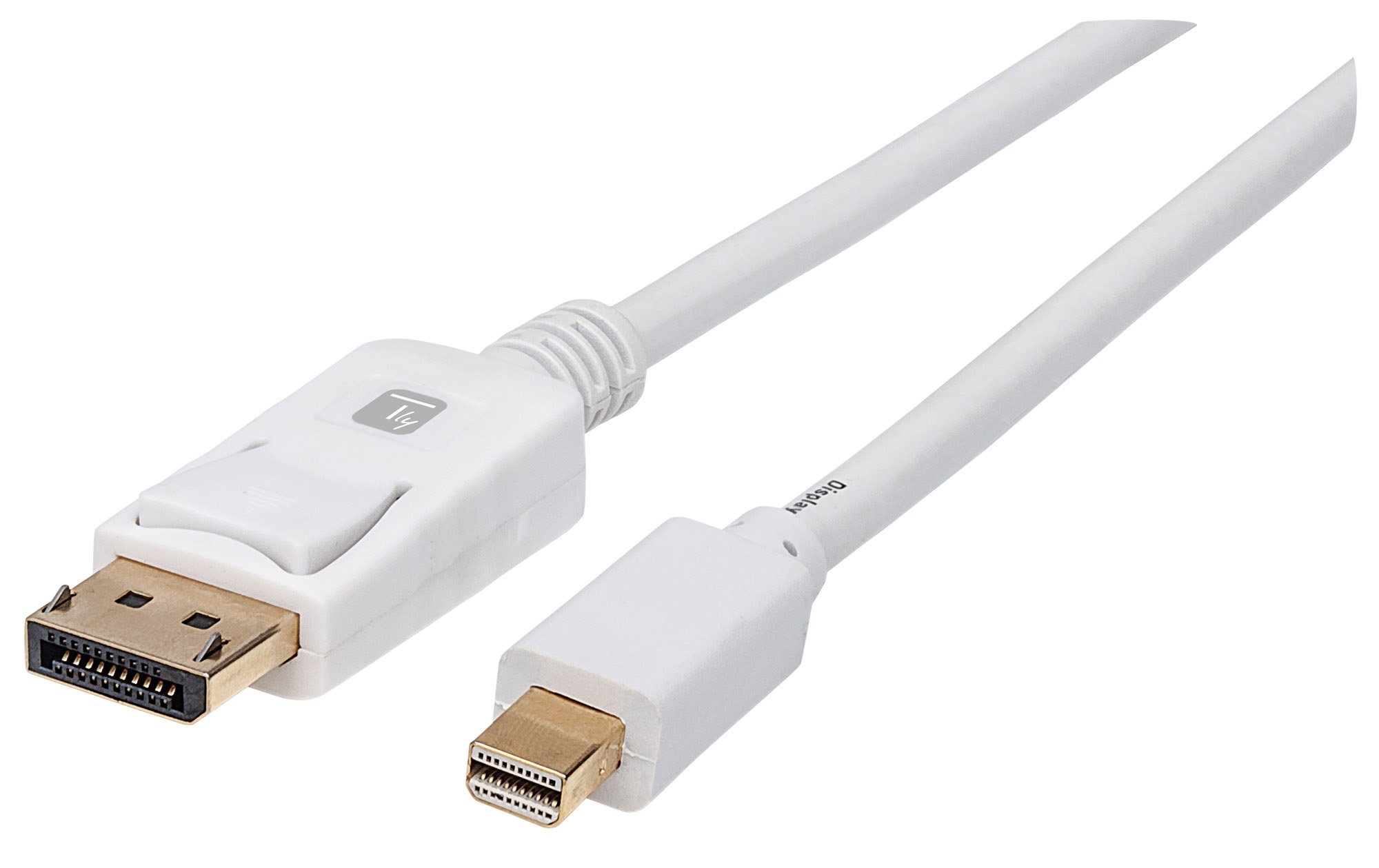 Cavo Mini DisplayPort Maschio a DisplayPort Maschio 4K 60Hz 3m Bianco TECHLY