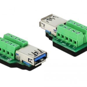 Adattatore USB 3.0 Tipo A femmina a Morsettiera 10 pin DELOCK
