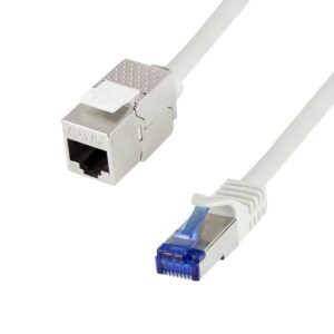 Cavo Prolunga Patch Cat.6A S/FTP 1m Grigio LOGILINK