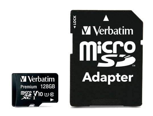 Memoria Micro SDXC 128 Gb con Adattatore - Classe 10 VERBATIM