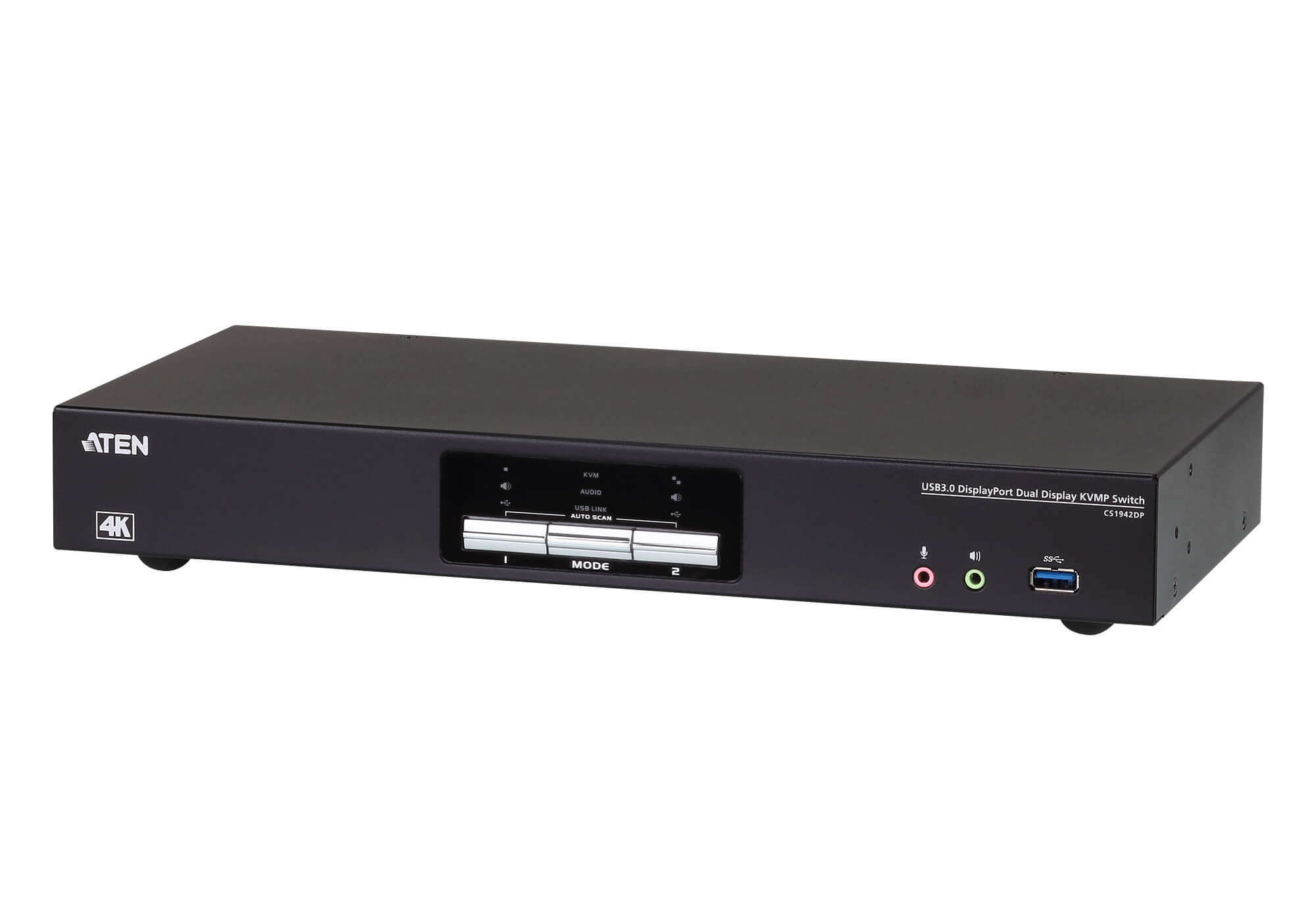 Switch KVMP Schermo Doppio USB3.0 4K DisplayPort 2 porte, CS1942DP ATEN