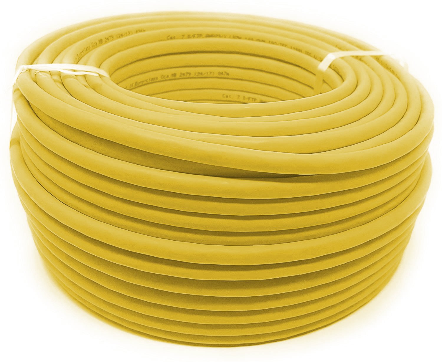 Matassa S/FTP Cavo Cat.8.2 Rame 2000MHz Dca 100m Rigido LSZH Giallo OEM