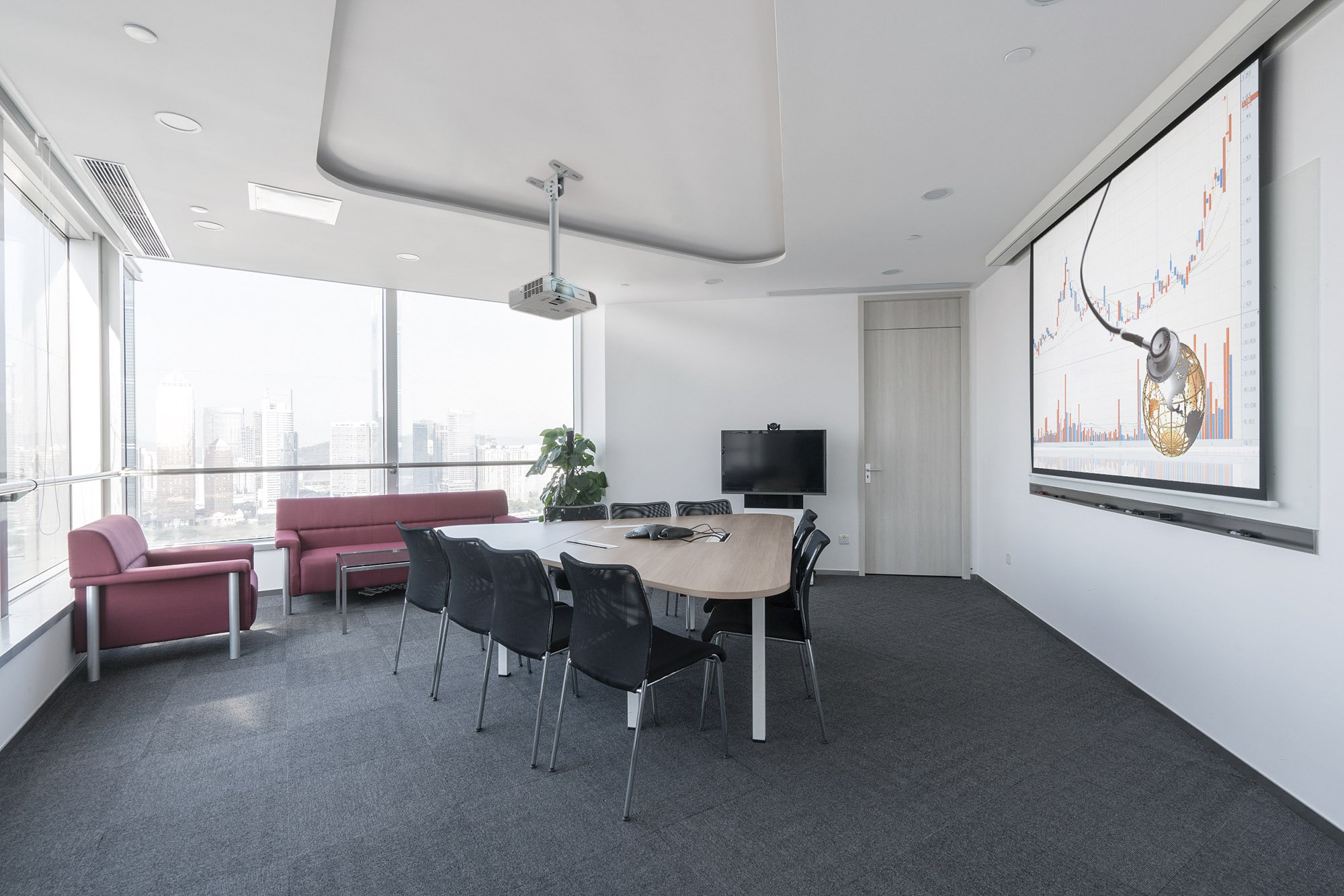 Staffa Universale per Proiettore 20kg a Soffitto MANHATTAN - immagine 9