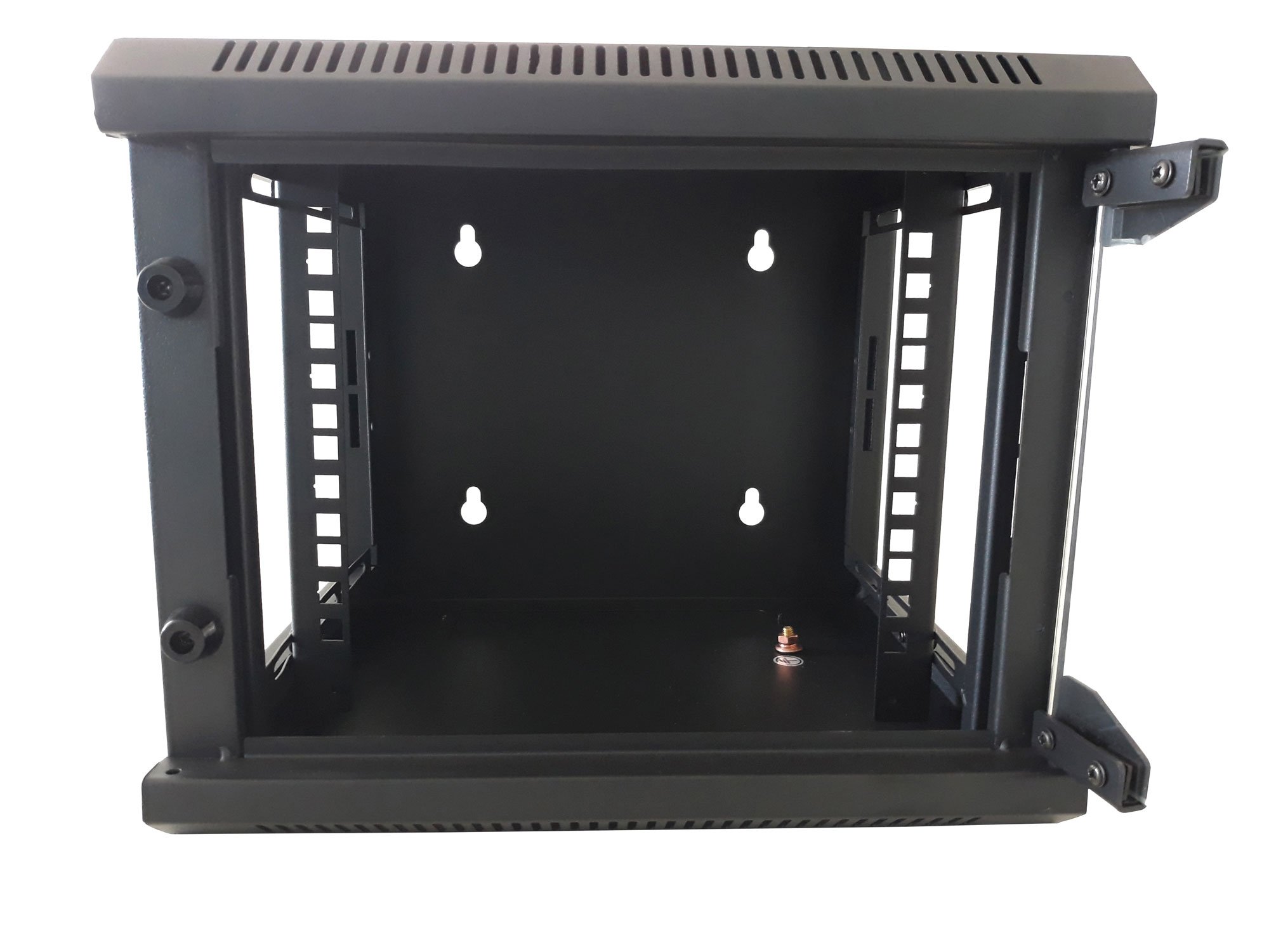 Armadio Rack 10'' a Muro 4 Unit&agrave; Pannelli Asportabili Nero TECHLY PROFESSIONAL - immagine 8