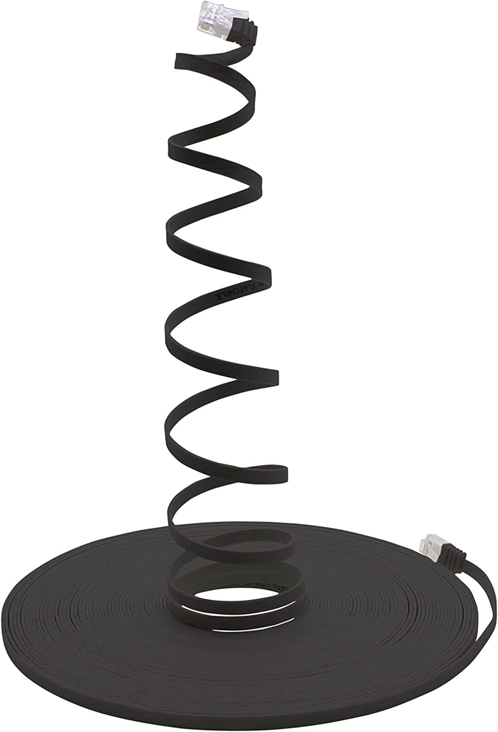 Cavo di Rete Patch Flat in Rame Cat.6A UTP 15m Nero TECHLY PROFESSIONAL - immagine 7