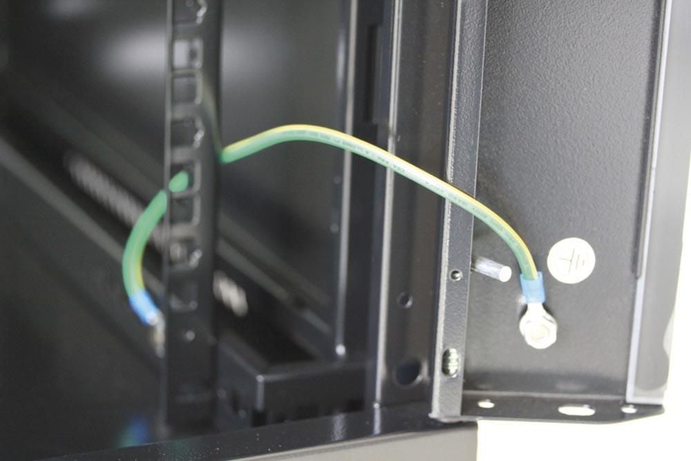 Armadio Rack 19'' a muro 9 unità sezione unica prof. 450 Nero INTELLINET - immagine 8