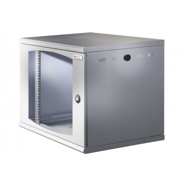 Armadio Rack 19'' a muro 13 unità sezione unica prof. 500mm Nero TECHLY PROFESSIONAL - immagine 8