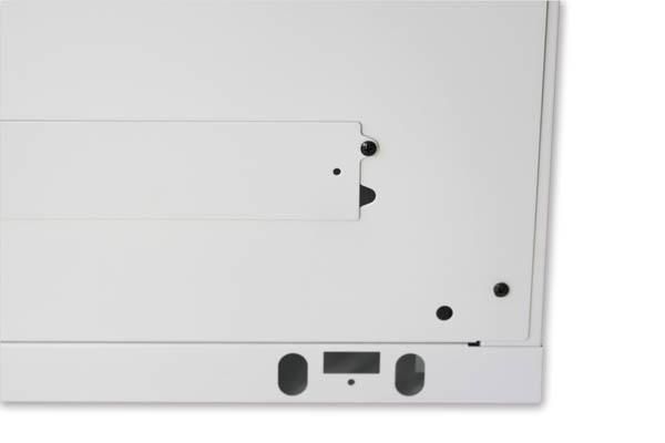 Armadio Rack 19'' a muro 20 unità sezione unica prof. 450mm Grigio INTELLINET - immagine 8