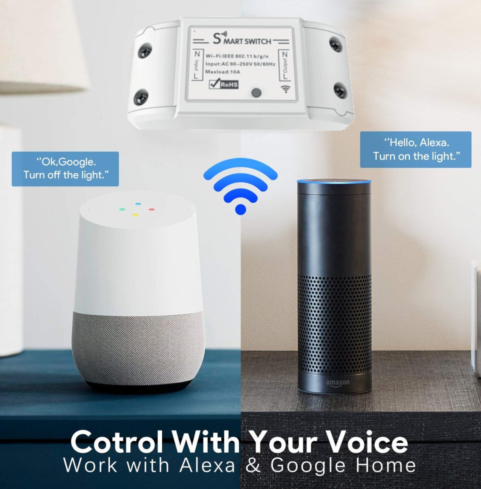 Interruttore Switch Smart Home 10A WiFi Universale, R4967 WOOX - immagine 8