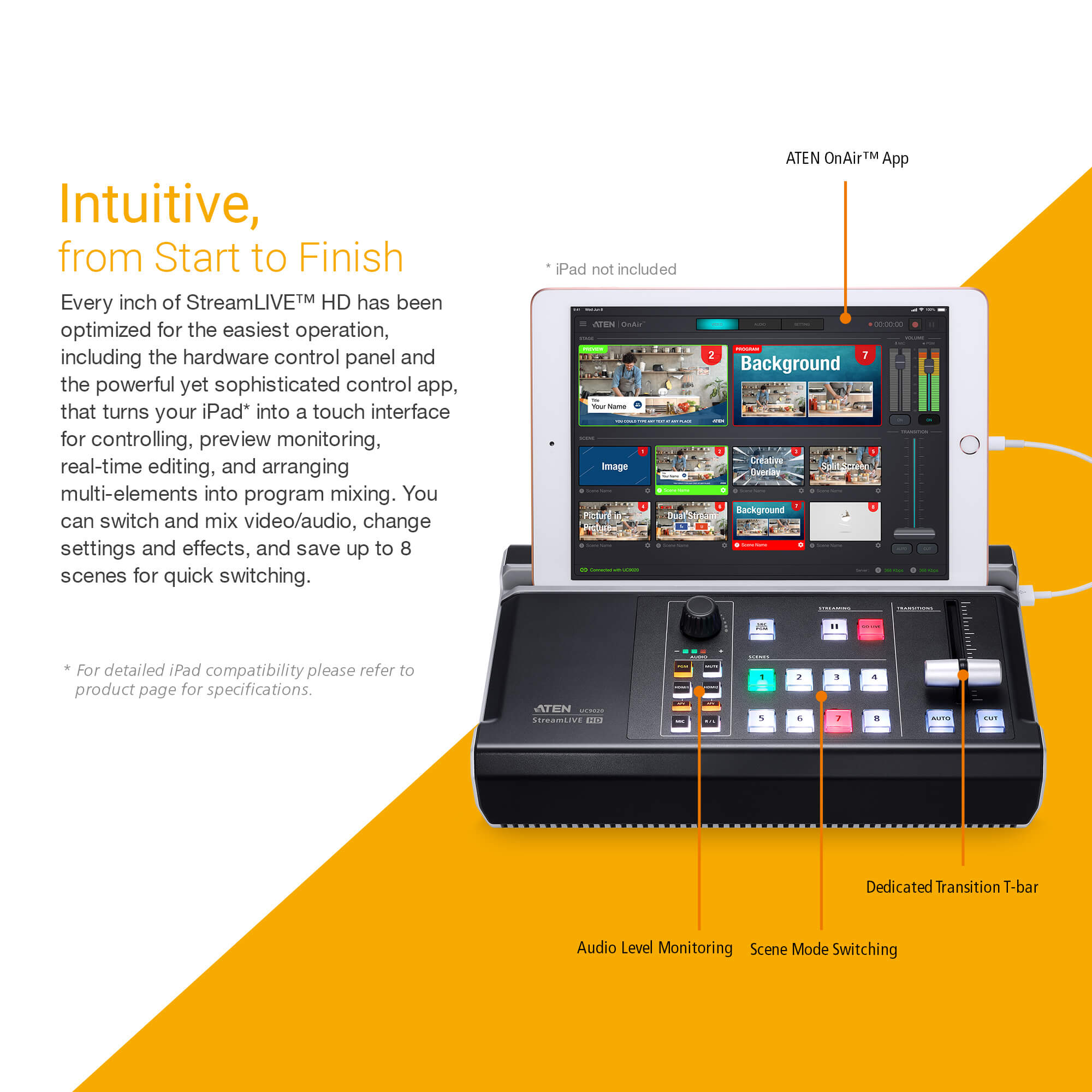 Mixer Audio/Video multicanale All-in-one per StreamLive™ HD su CDN e Social Network UC9020 ATEN - immagine 7