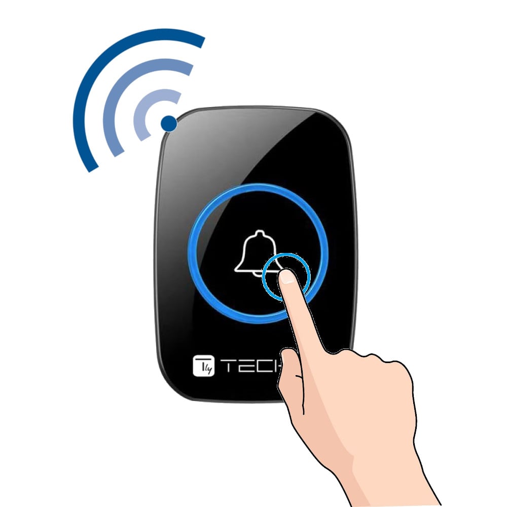 Kit Campanello Wireless fino a 300m TECHLY - immagine 8