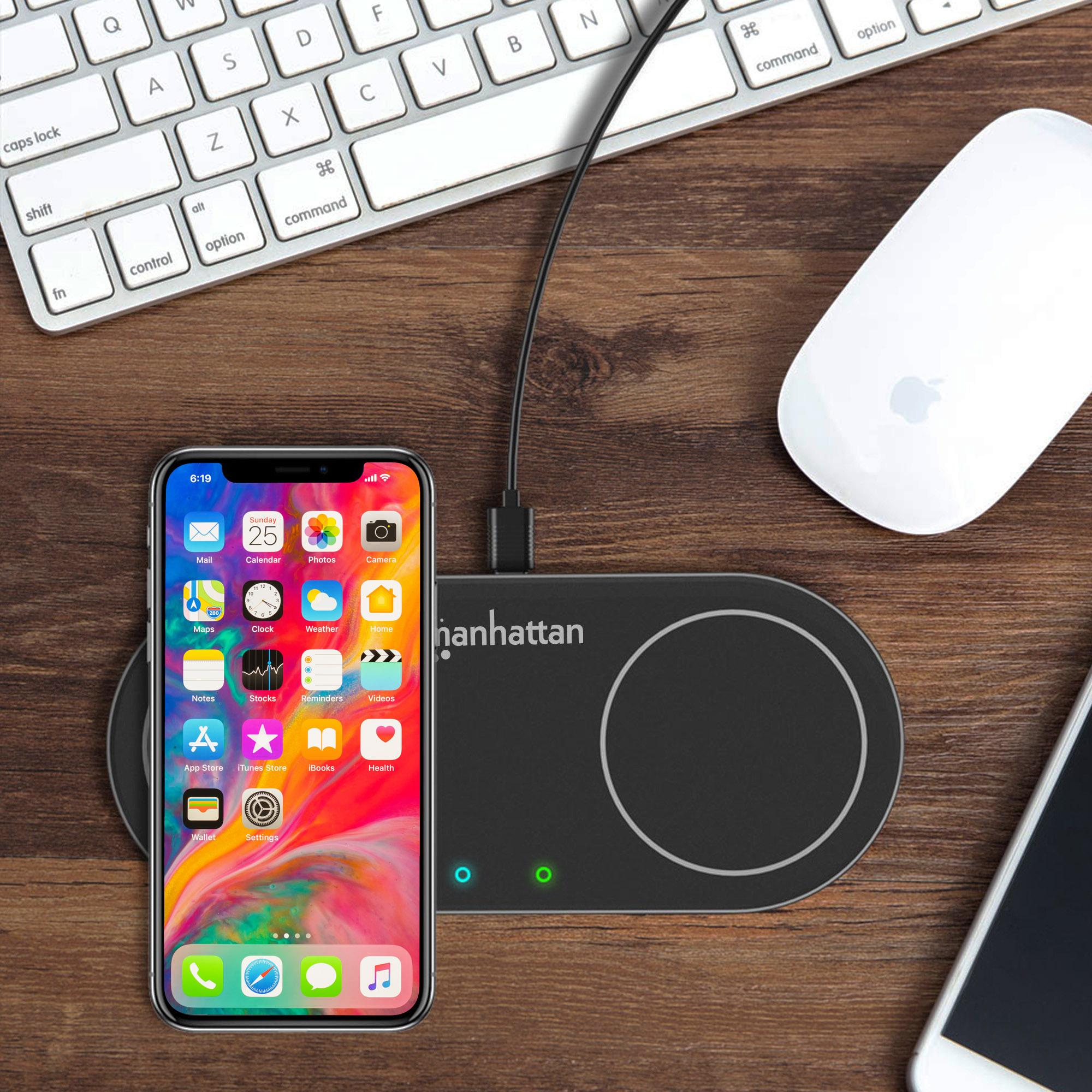 Doppia Stazione di Ricarica Wireless 30W MANHATTAN - immagine 8